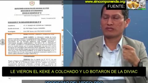 LA INSOLENCIA DE COLCHADO DE BURLARSE, IMPLICABA OFENSA A LA LÍNEA MILITAR Y POLICIAL