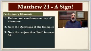 Matthew 24 #1 - A Sign