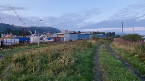 Sunset at Burntisland harbour Monday 23rd August 2021