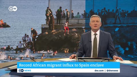 Record number of migrants reach Spanish exclave of Ceuta