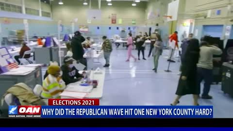 Why did the Republican wave hit one New York county hard?