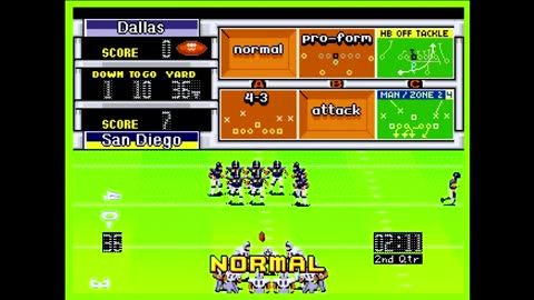 Madden92 (Sega Genesis) Dallas vs San Diego Part2