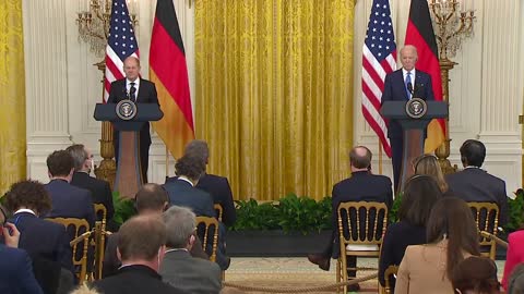 Biden, German Chancellor Olaf Scholz hold joint press conference