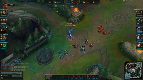 league of legends: triple kill at a moment