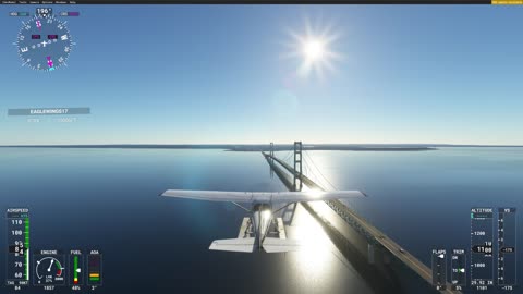 Mackinaw Bridge - Cessna 172 on Floats (Part 2)