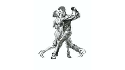Argentine Tango time-lapse drawing (No. 356)