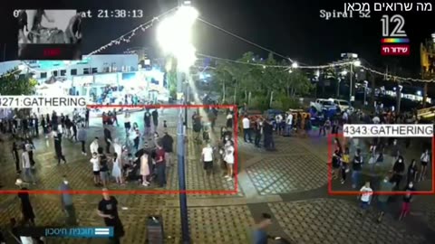 Eilat, Israel - surveillance AI cameras monitor tourists and civilians without a covid mask