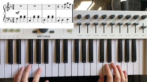 Piano Hand Coordination Practice Using Sections From "Married Life"
