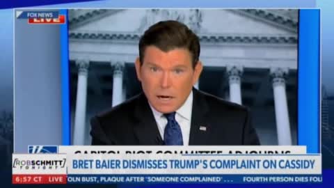 Disgraced Fox News's Brett Baier Roasted By Newsmax Host For His Defense Of J6 Hoaxer On Live TV
