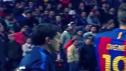 Lionel Messi angry reaction on Referee vs Sevilla