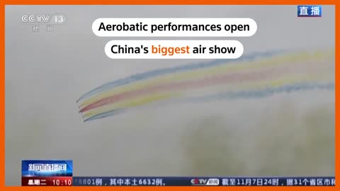 China's biggest air show opens with aerobatics display