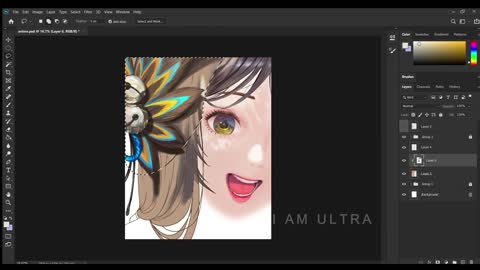 (DRAWING AN ANIME GIRL IN PHOTOSHOP)