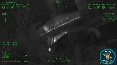 MSP chopper takes over stolen Volvo pursuit in Detroit & leads to suspect arrests