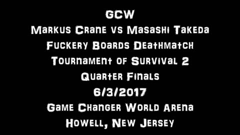 WRESTLER IMPALED BY PIGEON SPIKES!!! Markus Crane vs Masashi Takeda- GCW TOS 2 Quarter Finals
