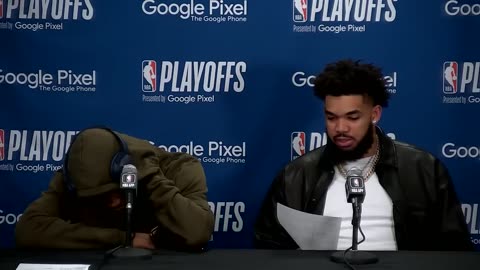 Anthony Edwards & Karl-Anthony Towns Talk Series Loss vs Nuggets, Postgame Interview