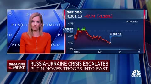 We expect more punitive measures to be held based on Putin's next move, says PIMCO's Cantrill