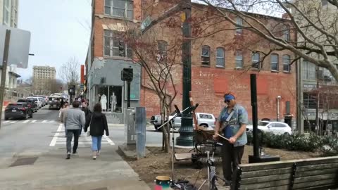 Taking a leisurely stroll through Downtown Asheville