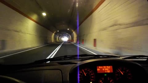 Driving and filming at the same time within the tunnel, it was really amazing