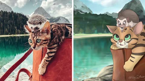 Do You Need To “Disneyfie” Your Pet? Then Meet This Young Artist Who Is Master of It
