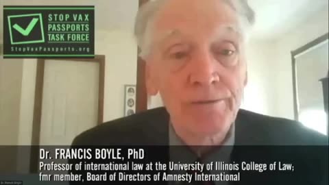 Dr. Francis Boyle: Any agreement with the WHO is a loss of U.S. sovereignty