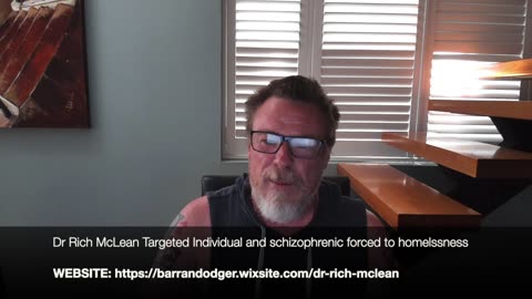 Rich Mclean protests his oppression