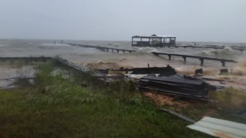 Fort Morgan, Alabama coastal flooding