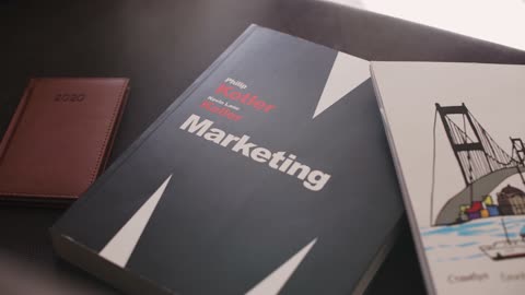 Marketing Mastery HD Free Book Video (Free Stock Video)
