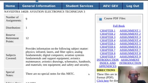 Summary of NAVEDTRA 14028 - Aviation Electronics Technician (AT) 3