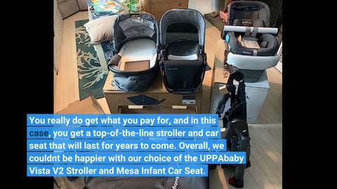 View Remarks: UPPAbaby Vista V2 Stroller - Greyson (Charcoal Melange/Carbon/Saddle Leather) + M...