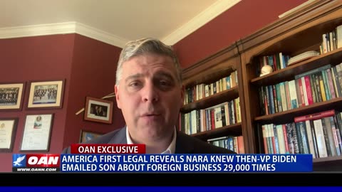 America First Legal Reveals NARA Knew Then-VP Biden Emailed Son About Foreign Business 29,000 Times