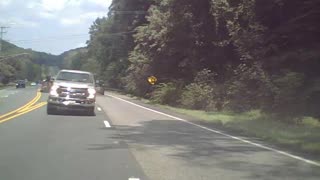 Impatient Pickup Almost Causes Wreck