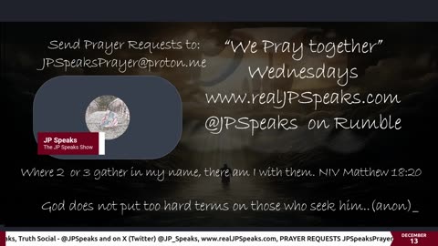 We Worship Together, Host- JP Speaks 12/13/2023