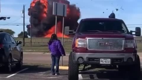 Horror Above Dallas After Two Planes Collided During An Air Show