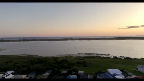 Sunset over Hindmarsh Island South Australia