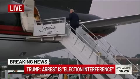 Former President Trump speaks after Fulton County booking, claims arrest is election interference