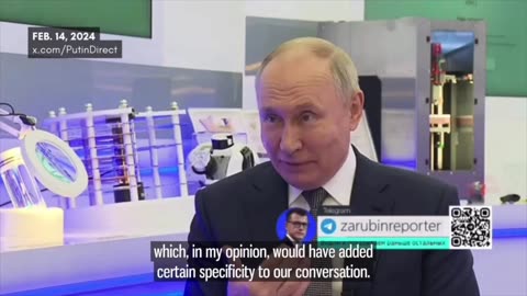 Putin: I didn’t fully enjoy the interview with Tucker Carlson, it lacked tough questions