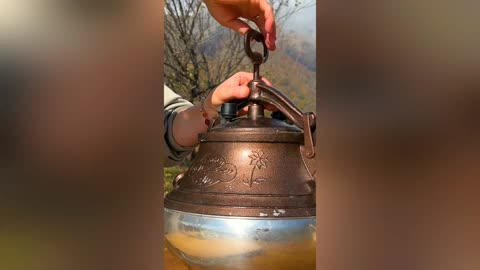 Native Mountaineers Cooking Lamb in an Afghan Cauldron! Relaxing ASMR Recipe