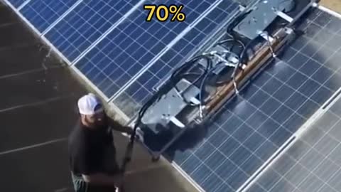 Solar panels are cleaner