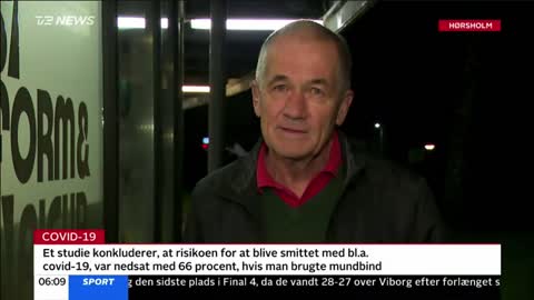 Dr Peter Gøtzsche om bruken av munnbind og mangelen på dokumentert effekt (Danish speech)