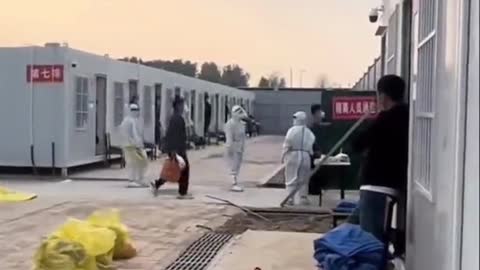 A quarantine camp in Shangqiu City October 30th, 2022