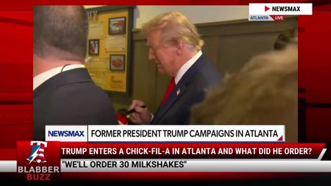 Trump Enters A Chick-Fil-A In Atlanta And What Did He Order?