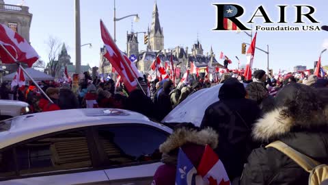 Truckers Freedom Convoy: Patriotic and Peaceful Canadians Protest in front of Parliament