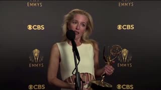 Emmy winner asked if she's talked to Margaret Thatcher
