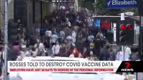 Bosses in Australia are now told to destroy "anti Covid19 vaccinations" data