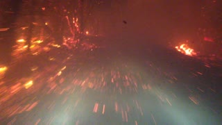 Driving Into a Large Fire in South West Australia