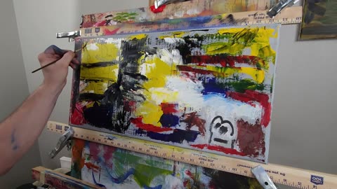 Messy but Meaningful: Creating an Abstract Painting with Intention “You Don't Speak 4 Me”