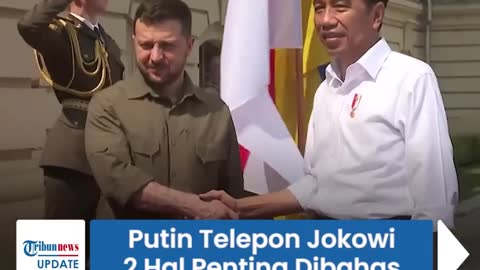 Presiden Joko Widodo baru saja menerima telepon dari Presiden Rusia Vladimir Putin.