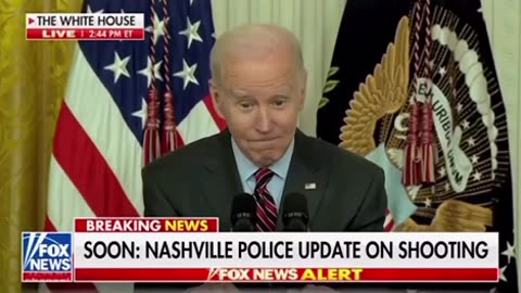 In the wake of a School Shooting , Sick Joe Biden is distracted by ice cream & by kids at the WH.