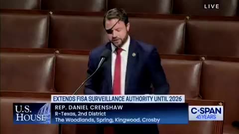 Dan Crenshaw accidentally makes the case to reject FISA authorization in floor speech