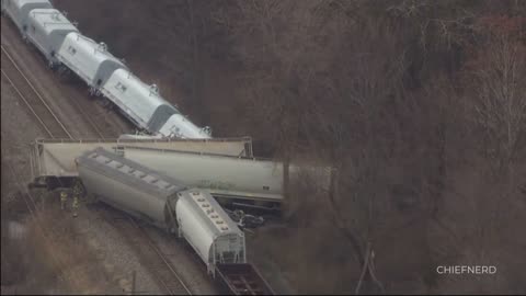 BREAKING – Train Carrying Hazardous Materials Derails in Detroit, Michigan. Officials say only one car in the train was carrying hazardous materials, which is reportedly showing no sign of leaking or damage